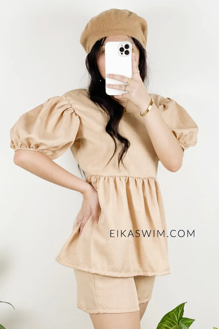 Milan Puff Sleeve Shorts Coordinates