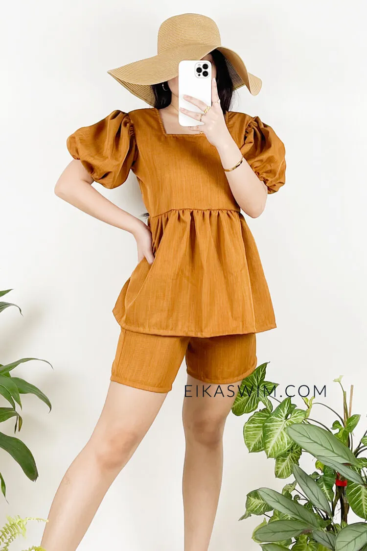 Milan Puff Sleeve Shorts Coordinates