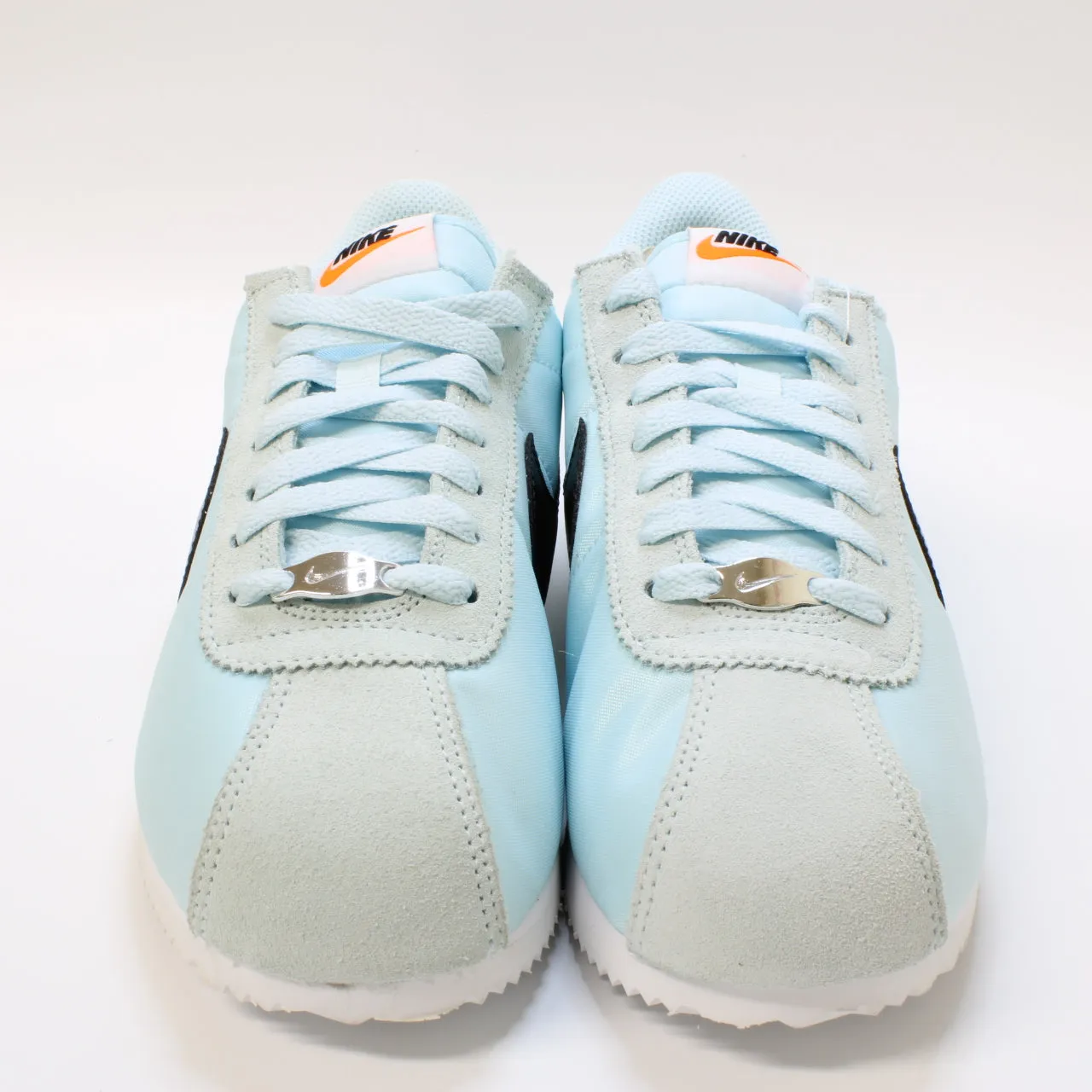 Nike Cortez Glacier Blue Black White Safety Orange Uk Size 6