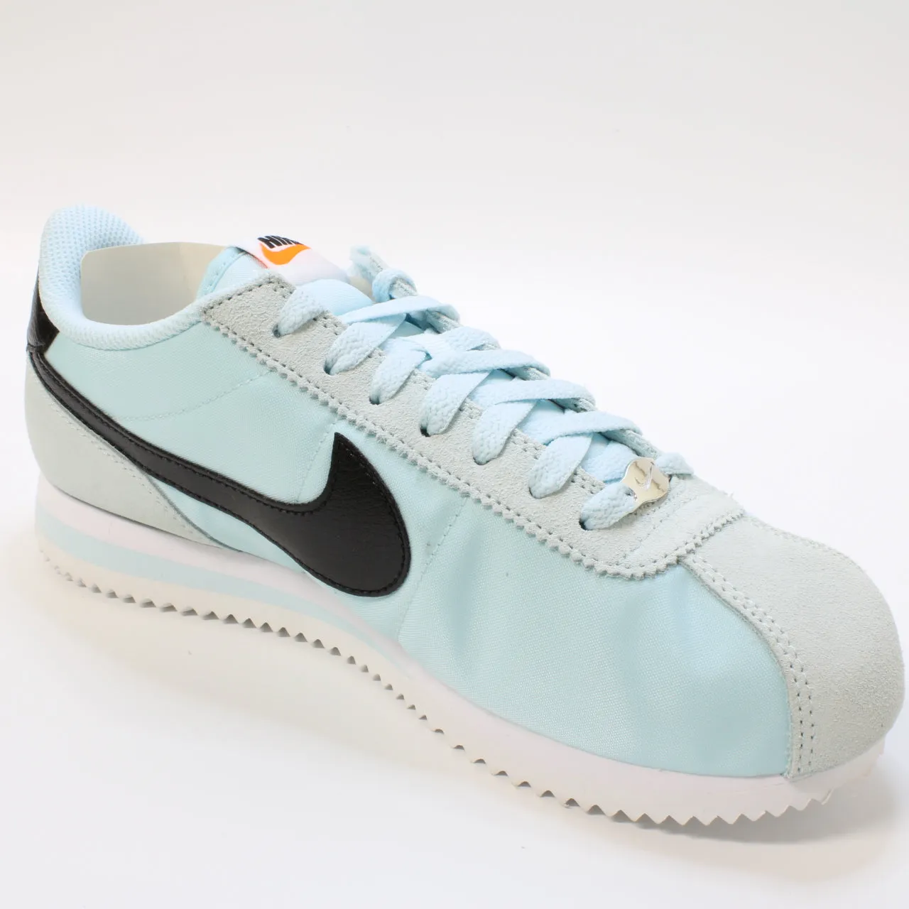 Nike Cortez Glacier Blue Black White Safety Orange Uk Size 6