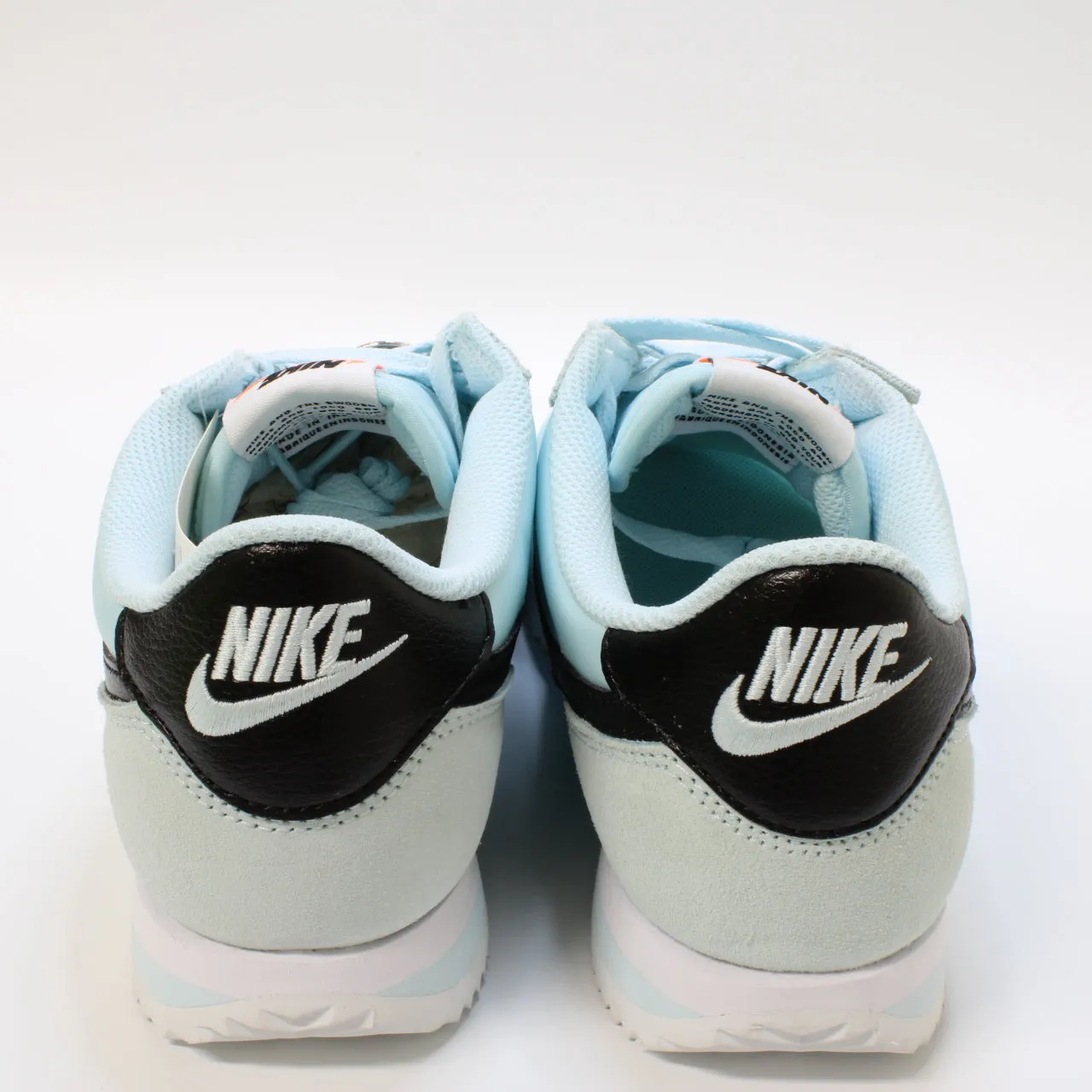 Nike Cortez Glacier Blue Black White Safety Orange Uk Size 6