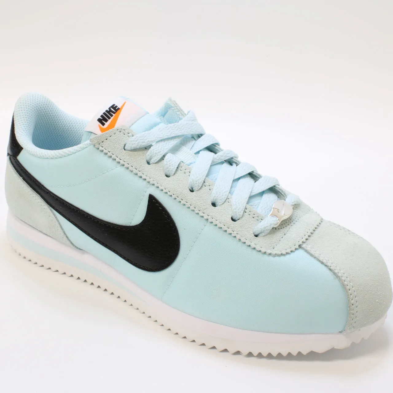 Nike Cortez Glacier Blue Black White Safety Orange Uk Size 6