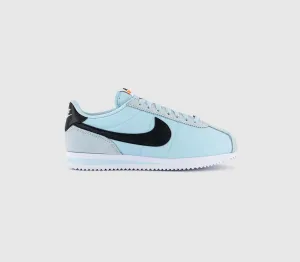 Nike Cortez Glacier Blue Black White Safety Orange Uk Size 6