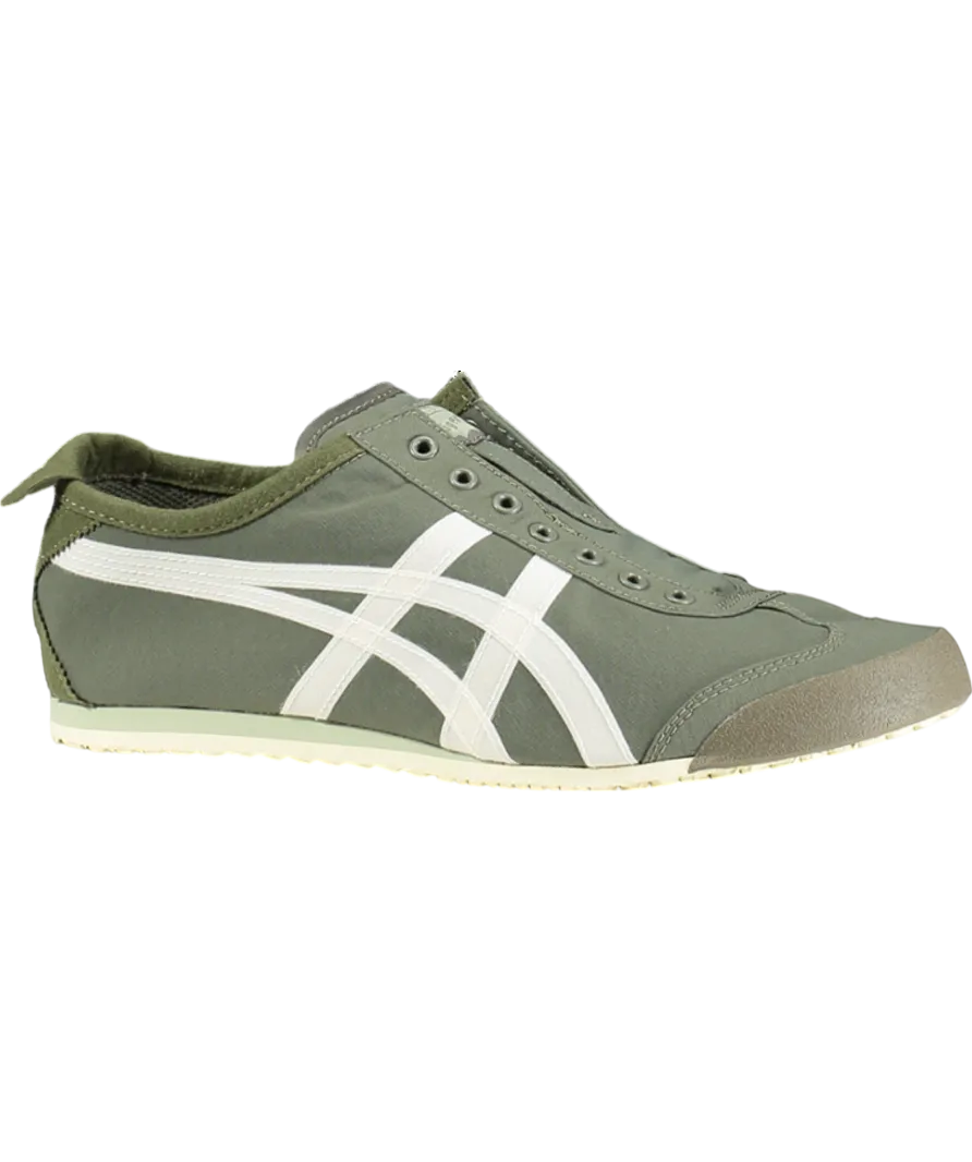 Onitsuka Tiger Green Mexico 66 Slip On Trainers UK 7 EU 41 