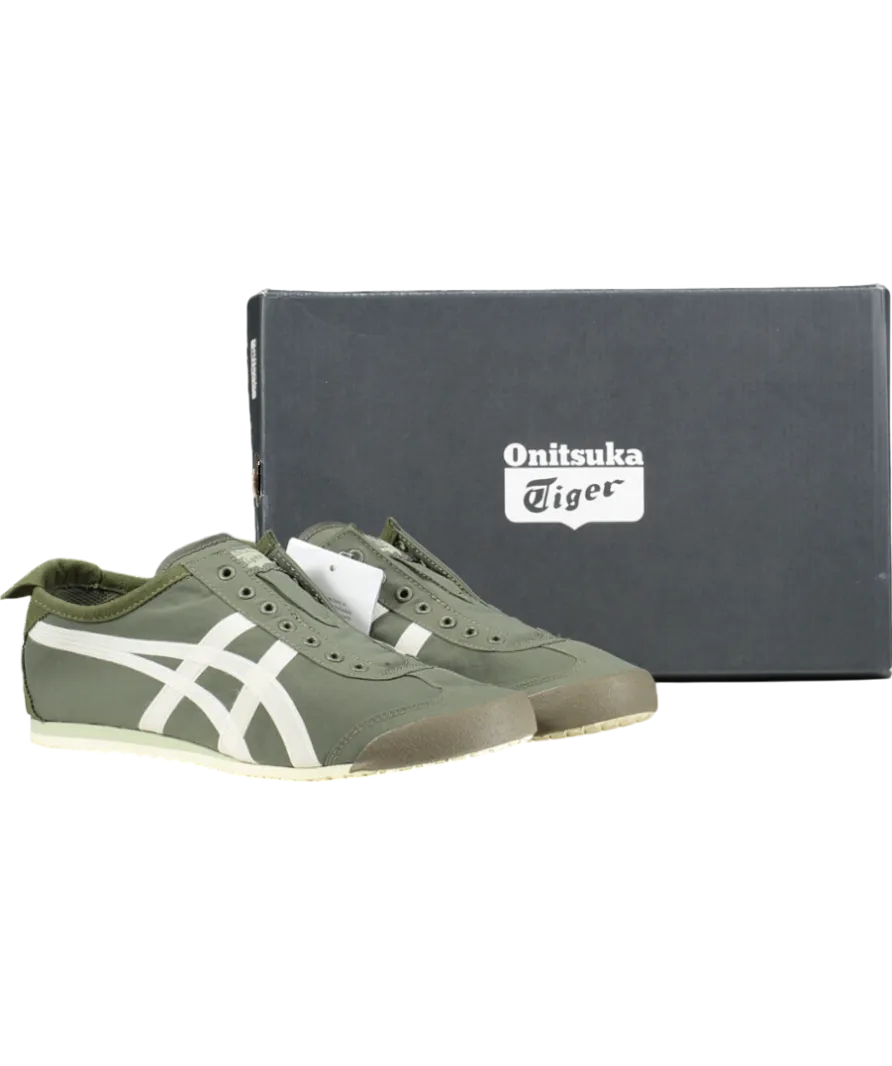 Onitsuka Tiger Green Mexico 66 Slip On Trainers UK 7 EU 41 