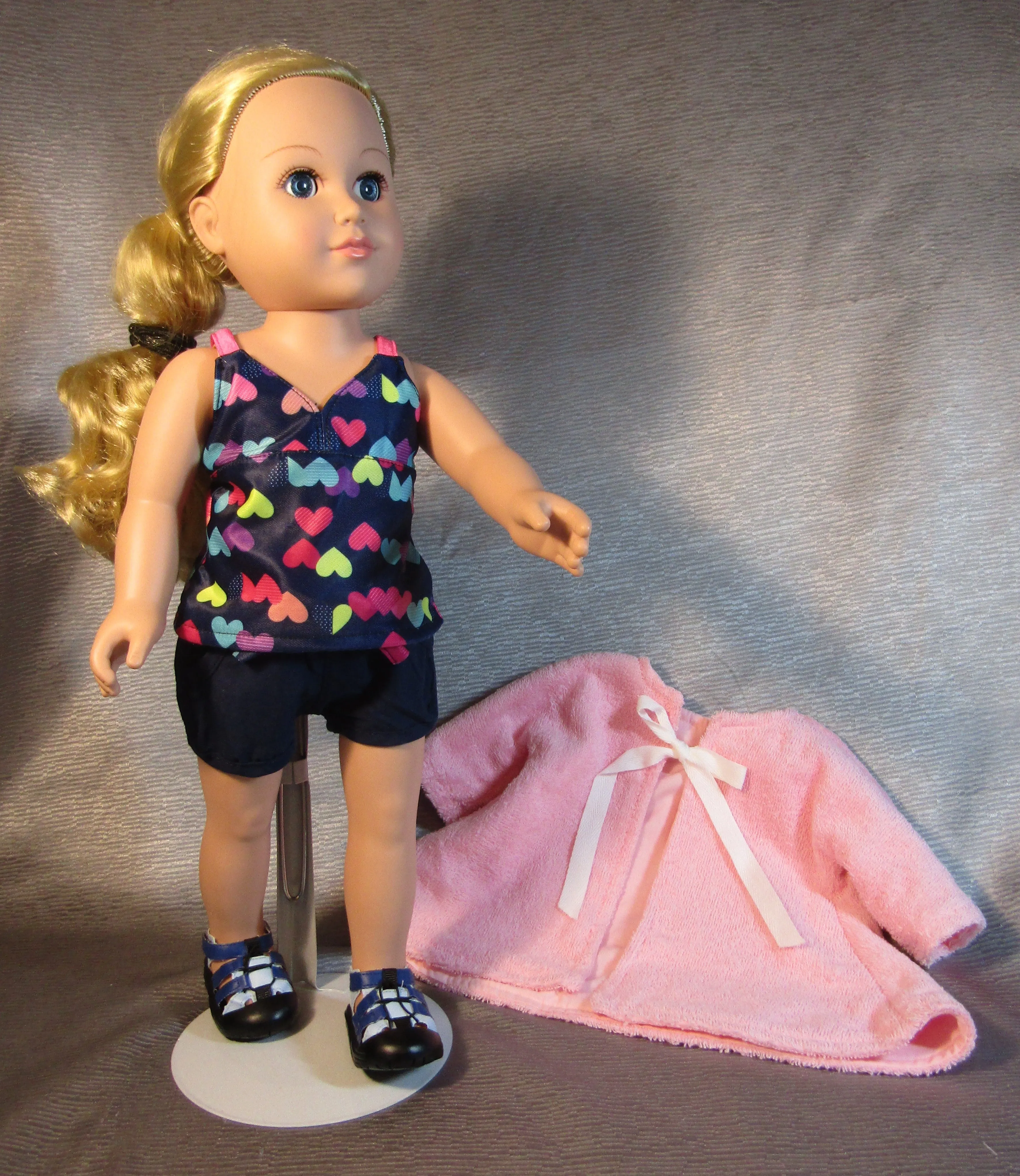 Outdoor Sports Sandals 18 & 15 inch Doll: Blue