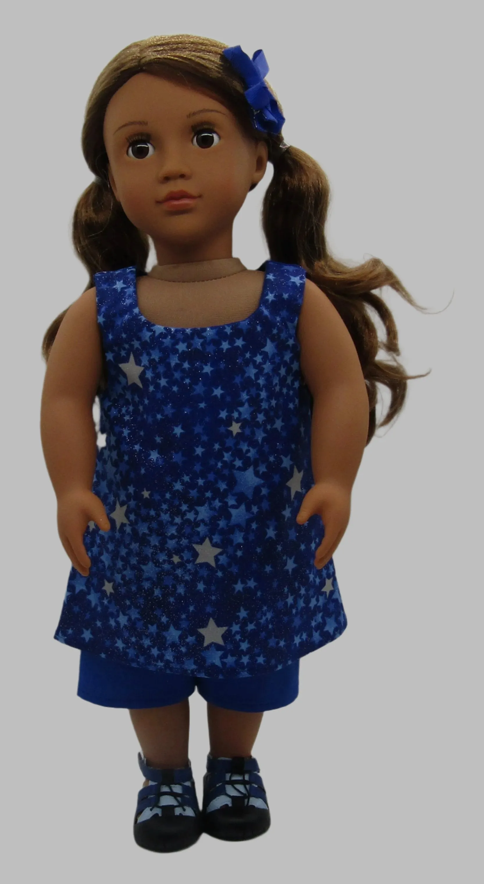 Outdoor Sports Sandals 18 & 15 inch Doll: Blue