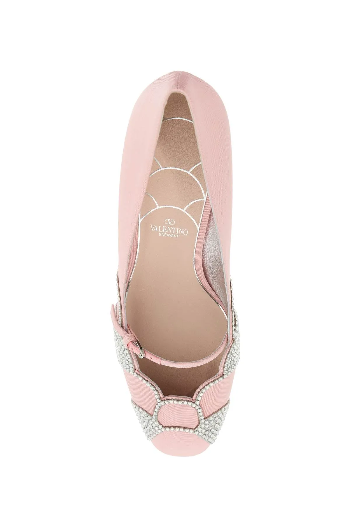 pink satin pumps with rhinestones 6W2S0LC0CQG BUBBLE/SILVER SHADE