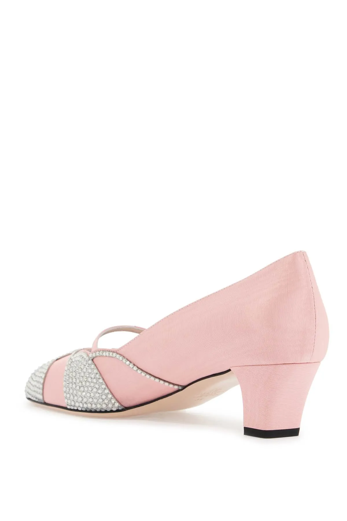 pink satin pumps with rhinestones 6W2S0LC0CQG BUBBLE/SILVER SHADE
