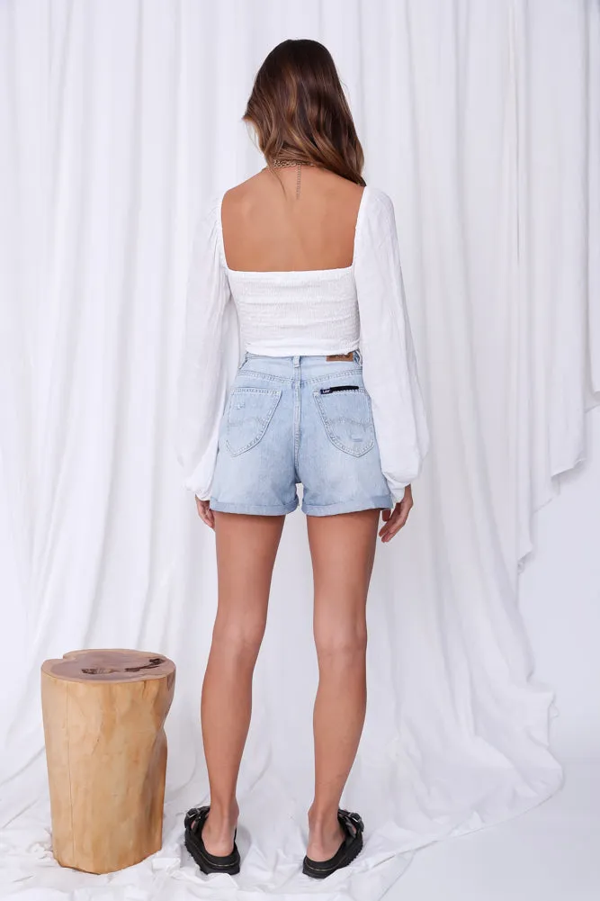 Planting Seeds Crop Top White