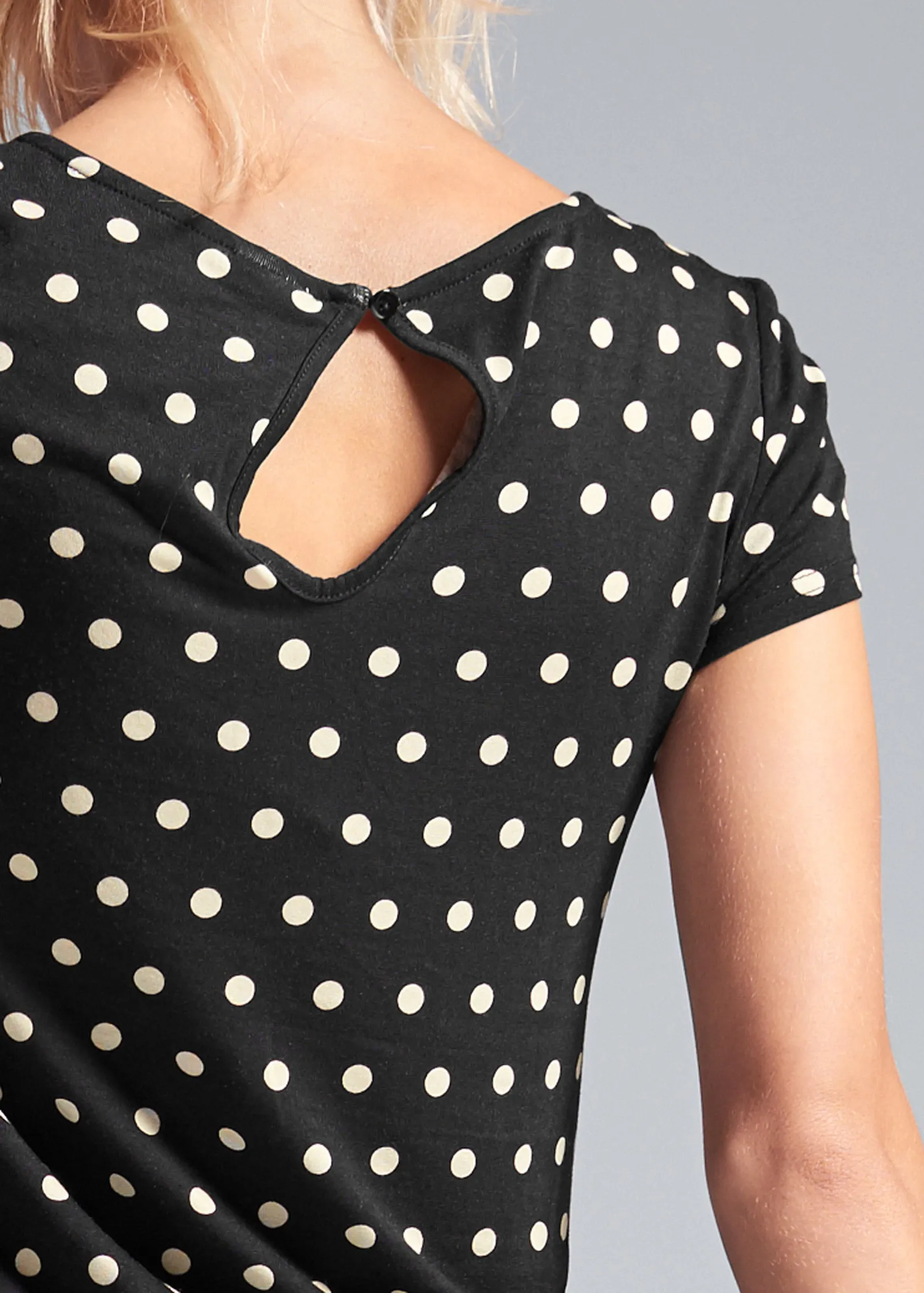 Polka Dot Jumpsuit - Black & White