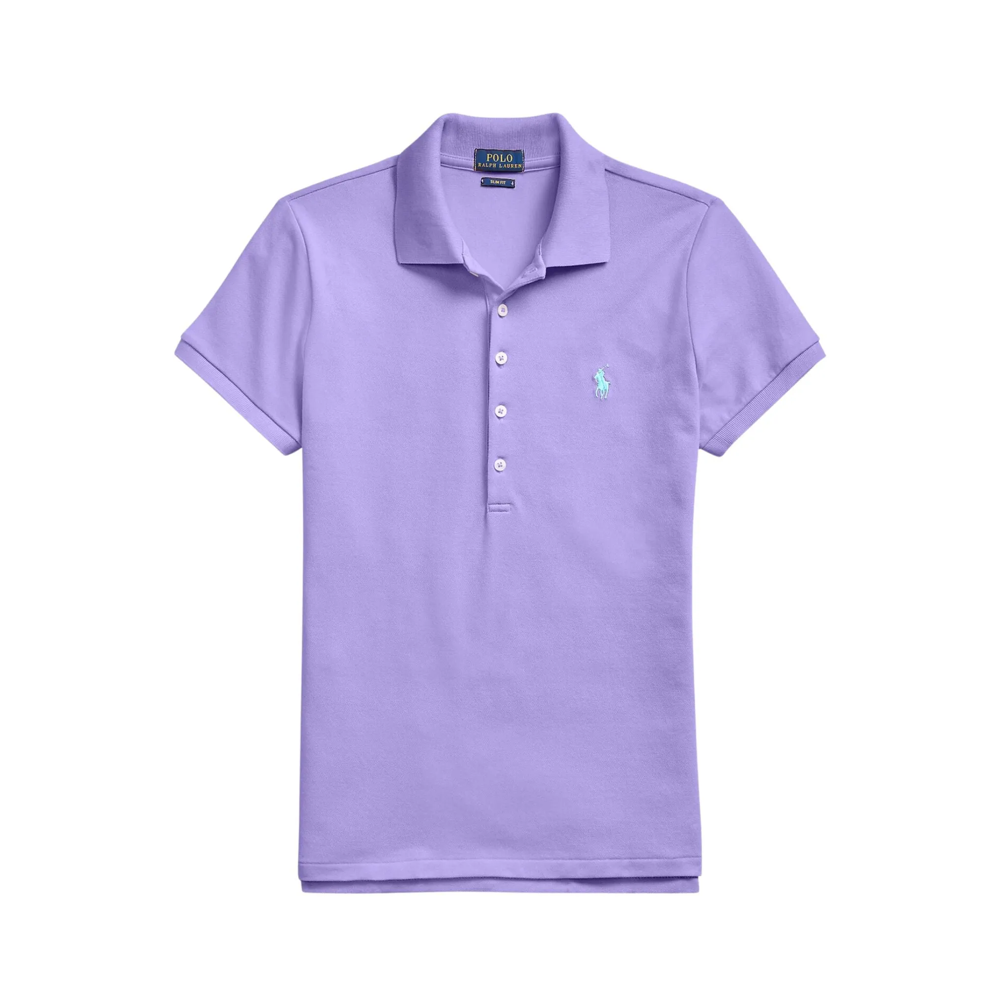 Polo Donna Viola cinque bottoni