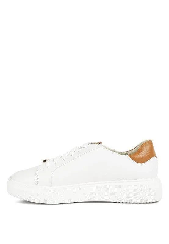 Rag Co Schick Lace Up Leather Sneakers