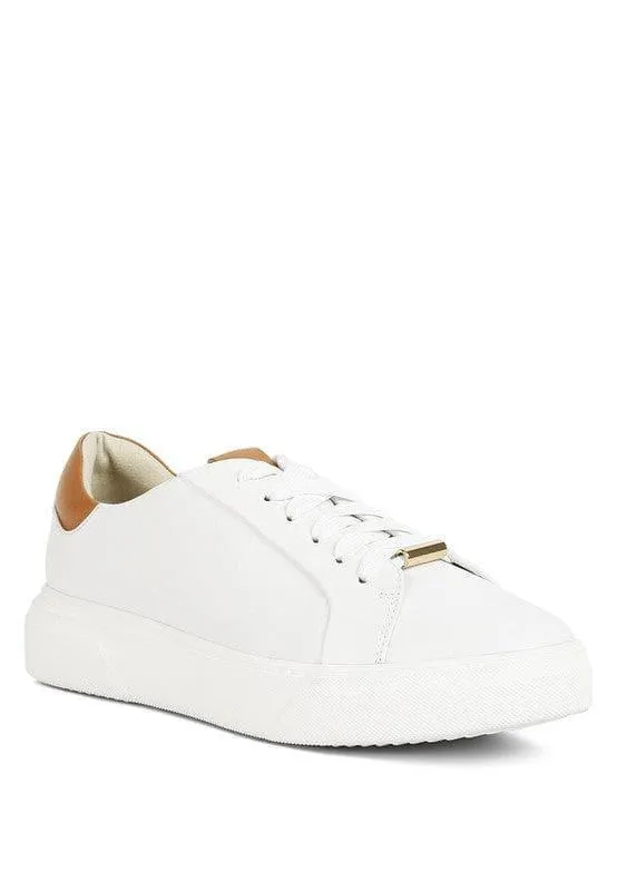 Rag Co Schick Lace Up Leather Sneakers