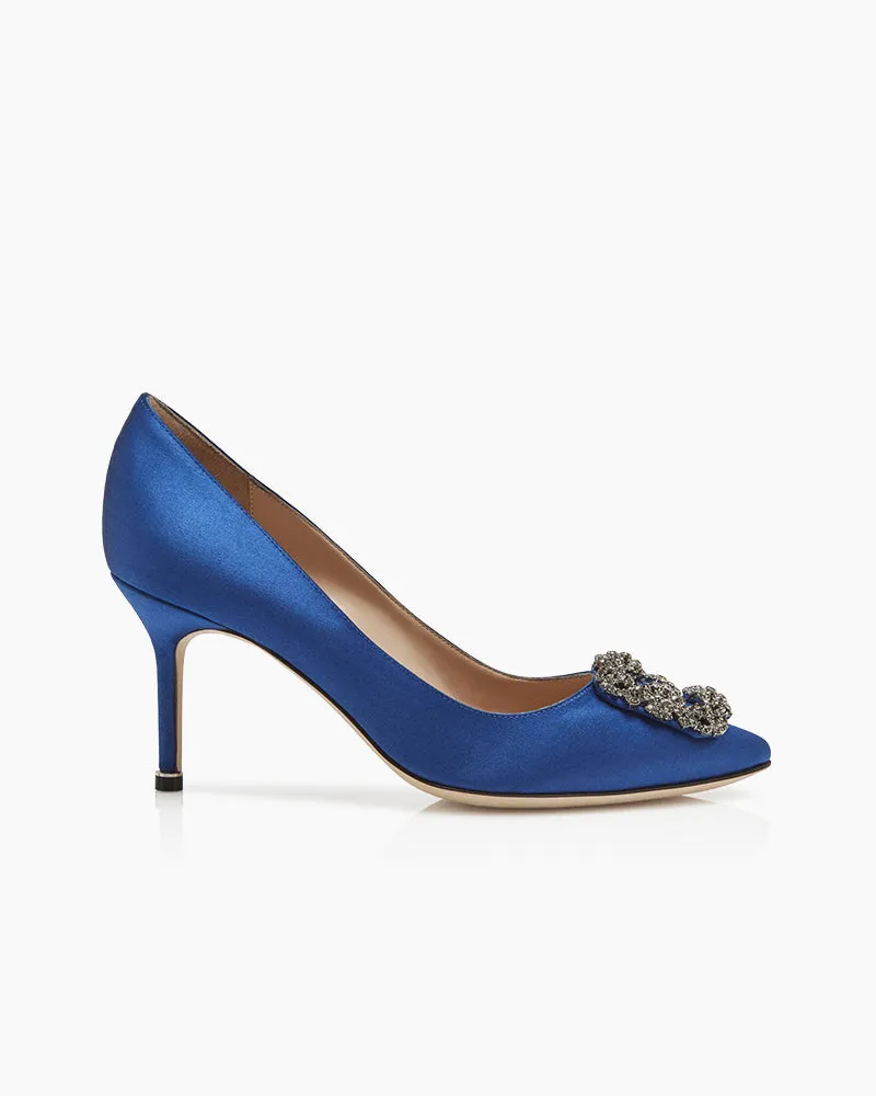 Refined Satin Crystal Snowflake Stiletto Shoes
