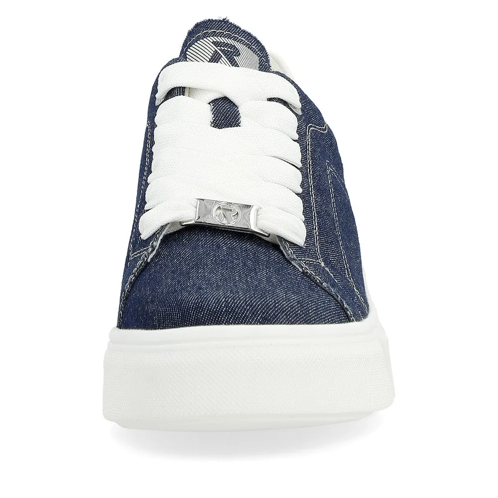 Rieker Evolution Ladies Denim Lace Sneaker