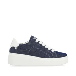 Rieker Evolution Ladies Denim Lace Sneaker