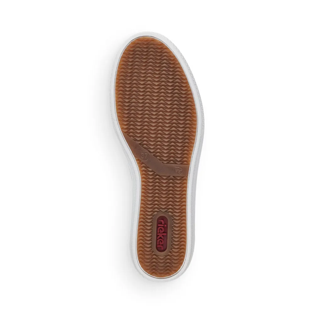 Rieker Ladies Zip Sided Flatform Sneaker
