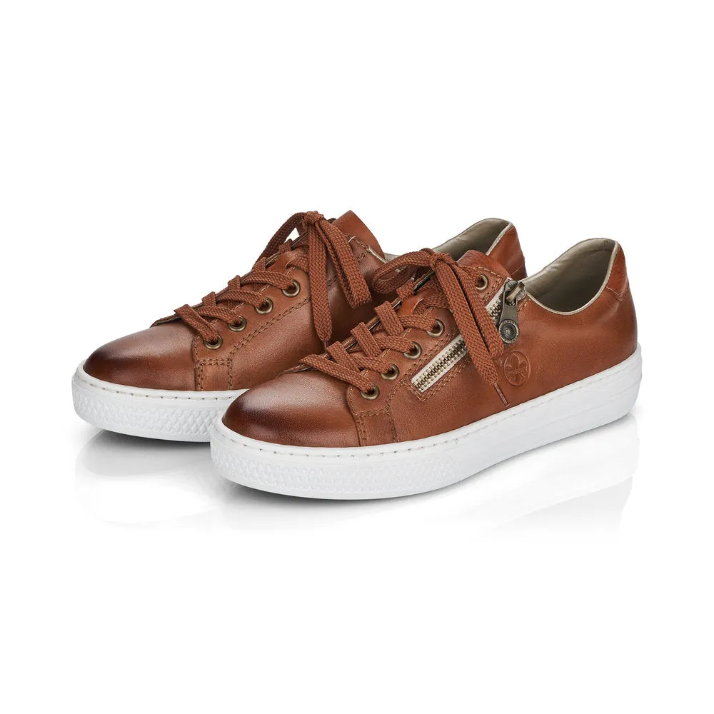 Rieker Ladies Zip Sided Flatform Sneaker
