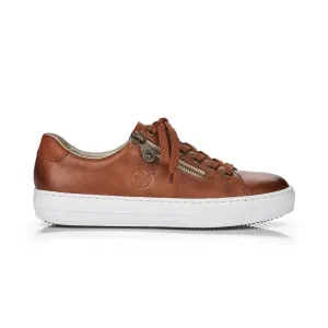 Rieker Ladies Zip Sided Flatform Sneaker