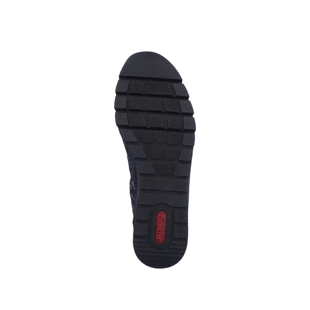 Rieker Ladies Zip Sided Sneaker
