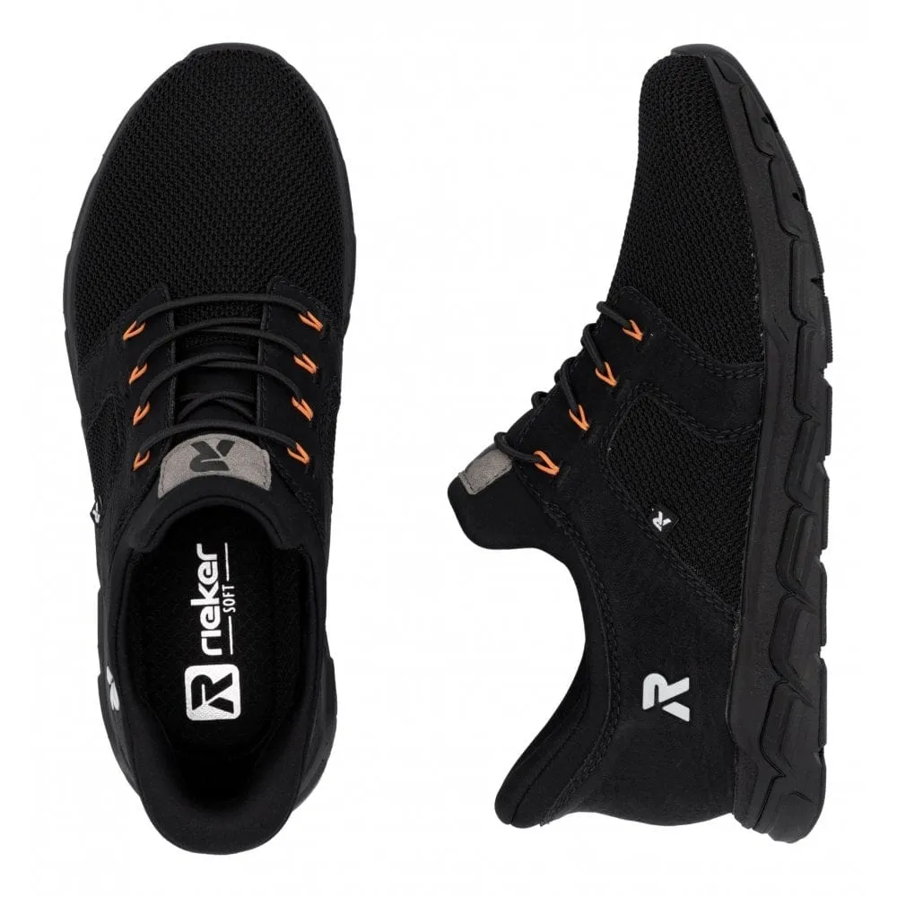 Rieker Womens Knittech Black Trainers -M9050-00
