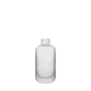 Rounded Frosted Glass Screw Bottle 50ml