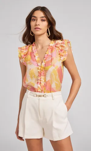 Sia Abstract Voile Blouse