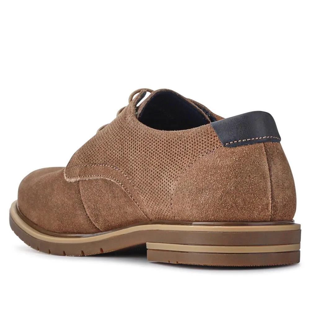 Suede Leather Lace-Up Shoes - ITAR41002 / 327 176