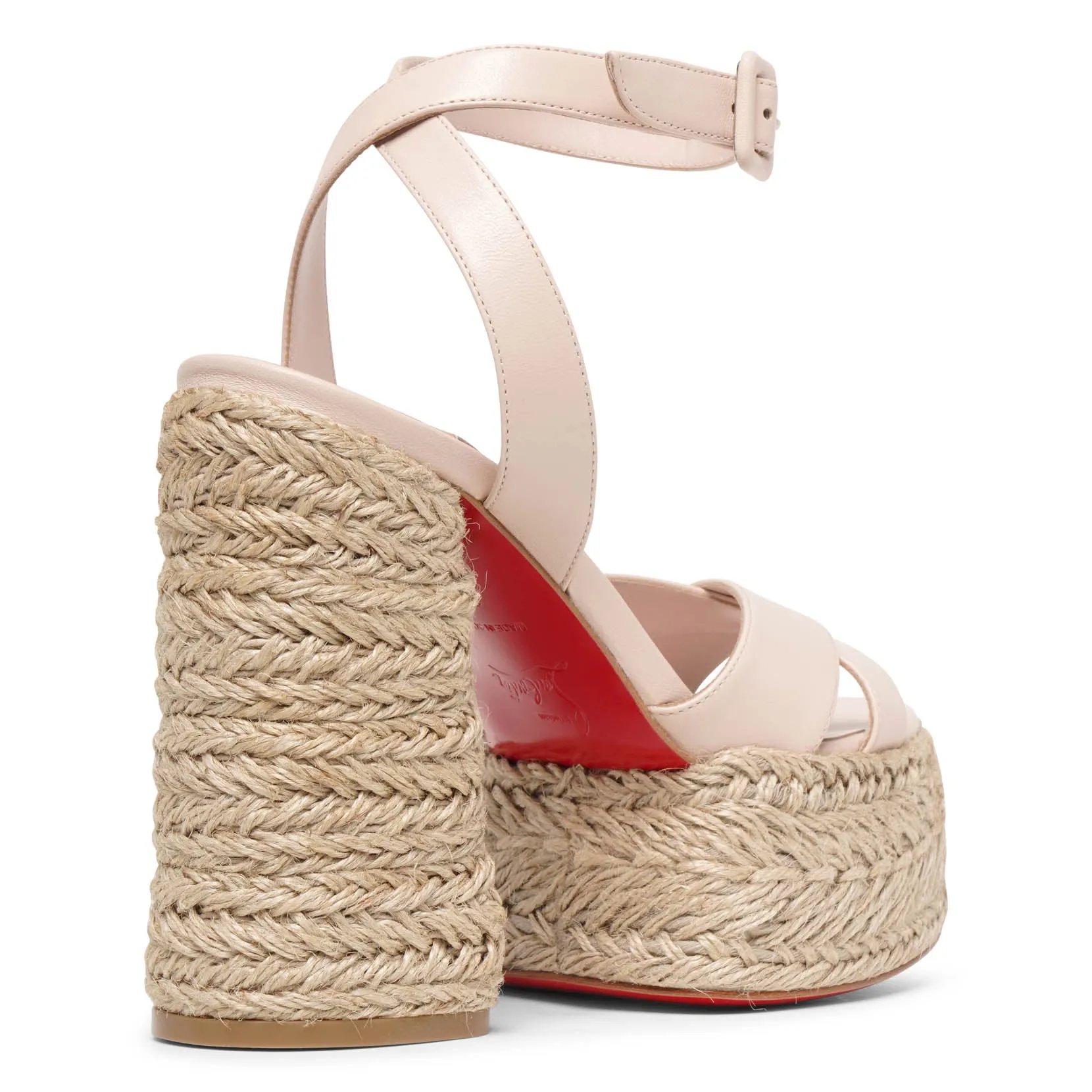 Super Mariza 130 light pink platform sandals