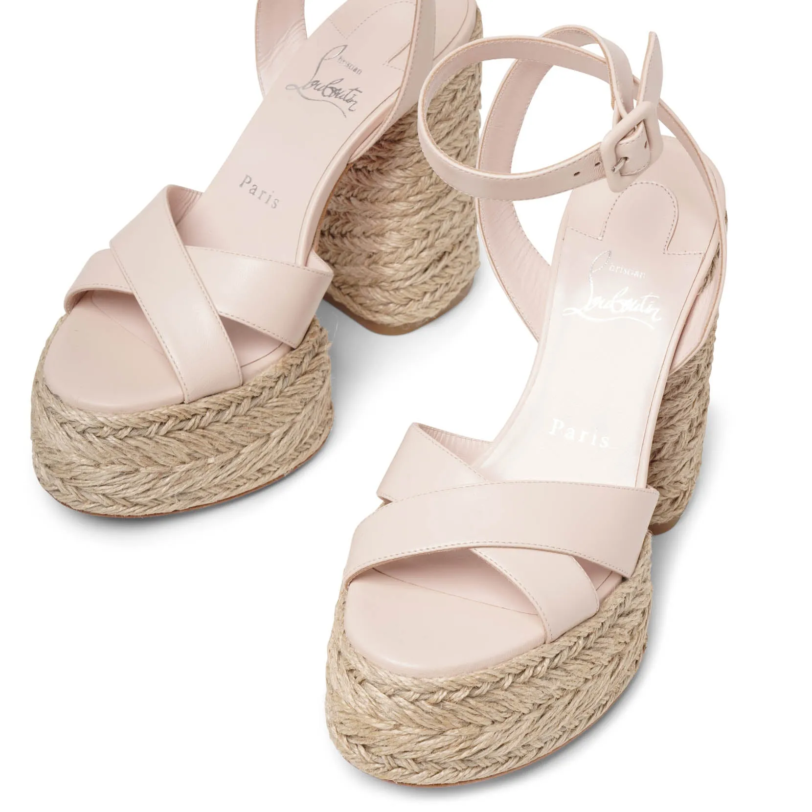 Super Mariza 130 light pink platform sandals
