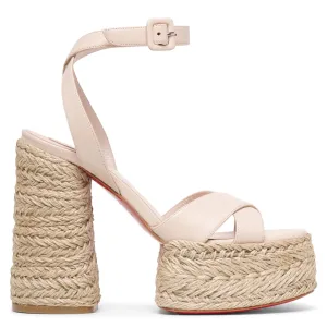Super Mariza 130 light pink platform sandals