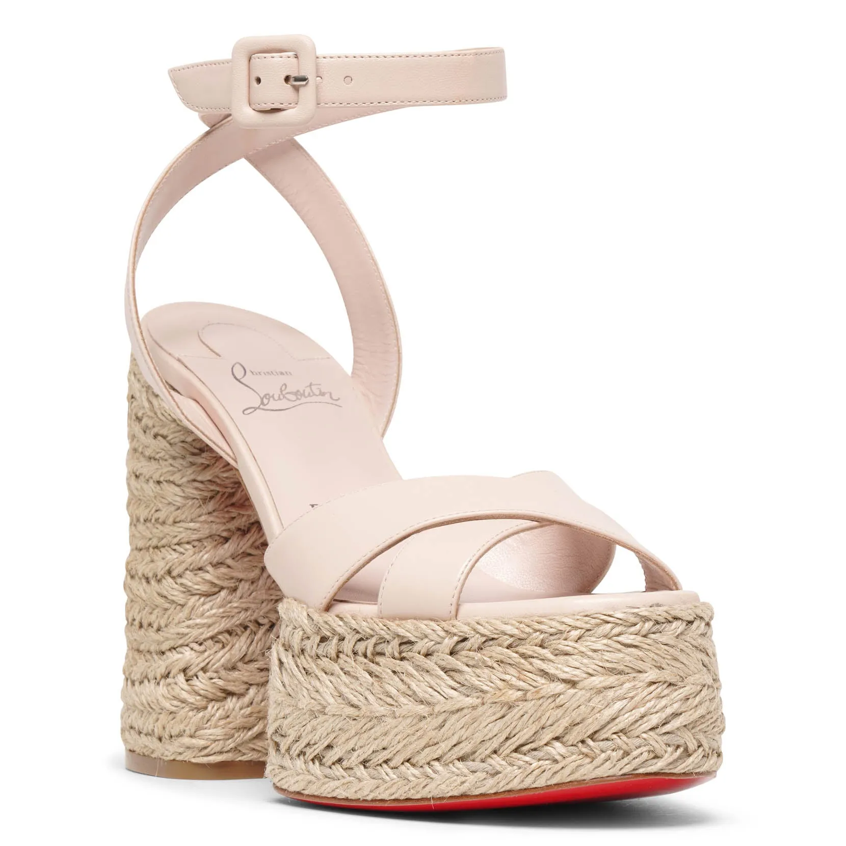 Super Mariza 130 light pink platform sandals