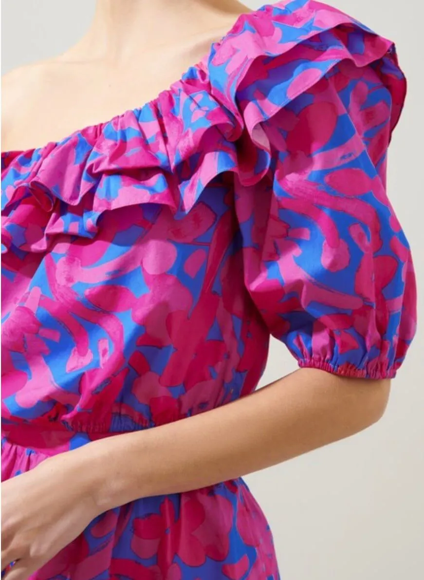 The Amore Set: One Shoulder Maxi Ruffle Skirt Set