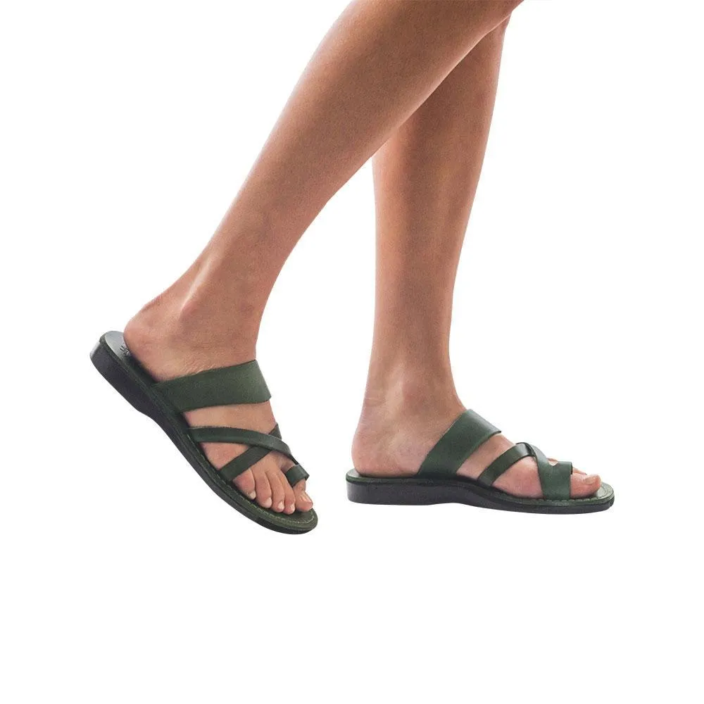 The Good Shepherd - Leather Toe Loop Sandal | Green