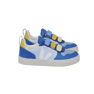 Veja Boy's V-10 Leather Swan White Trainers