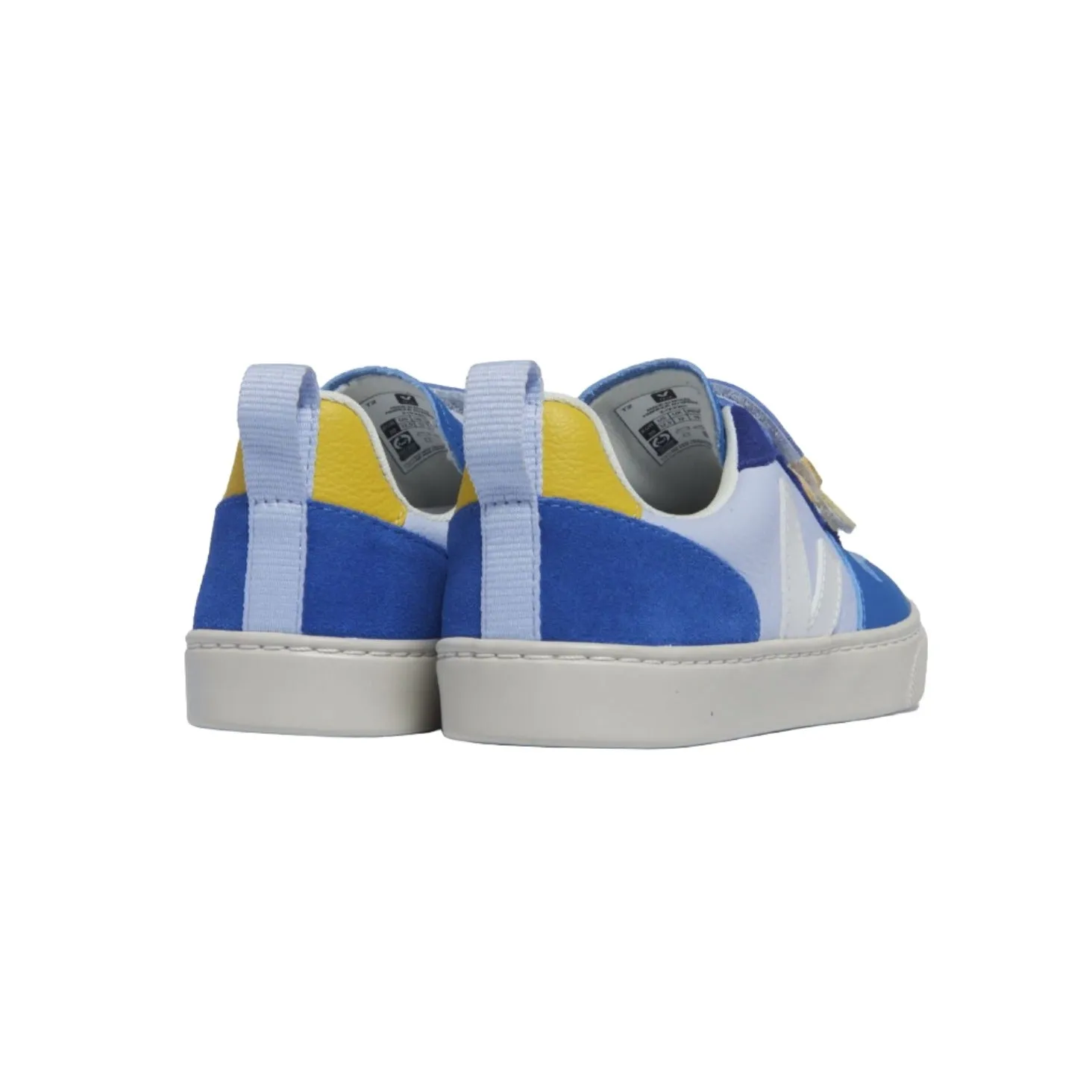 Veja Boy's V-10 Leather Swan White Trainers