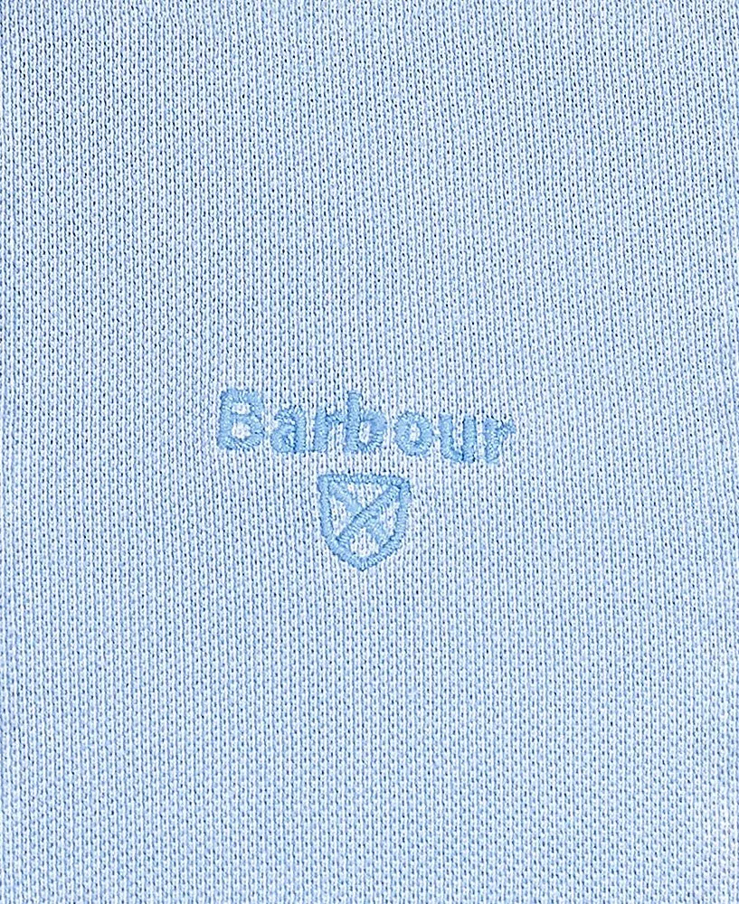 Washed Sports Polo Shirt - Sky
